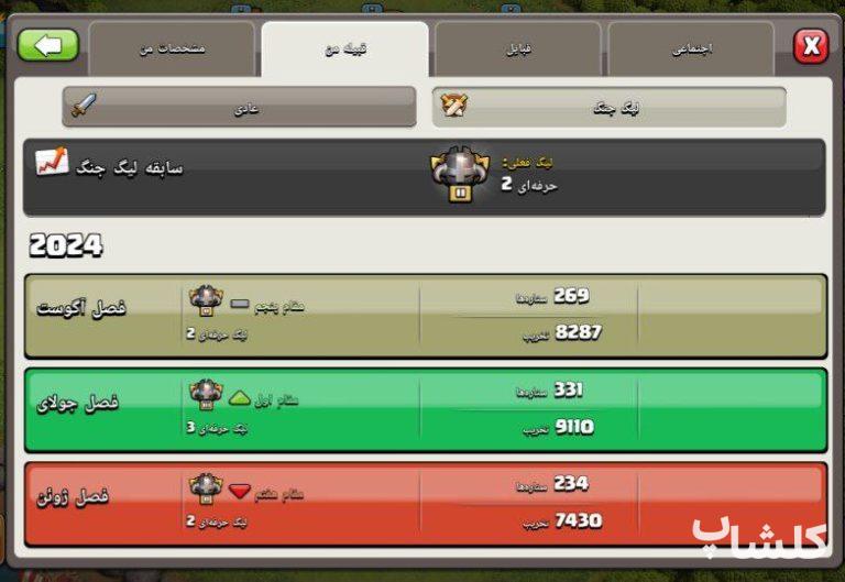 قبیله کلش اف کلنز لول 27 (کد 31603)