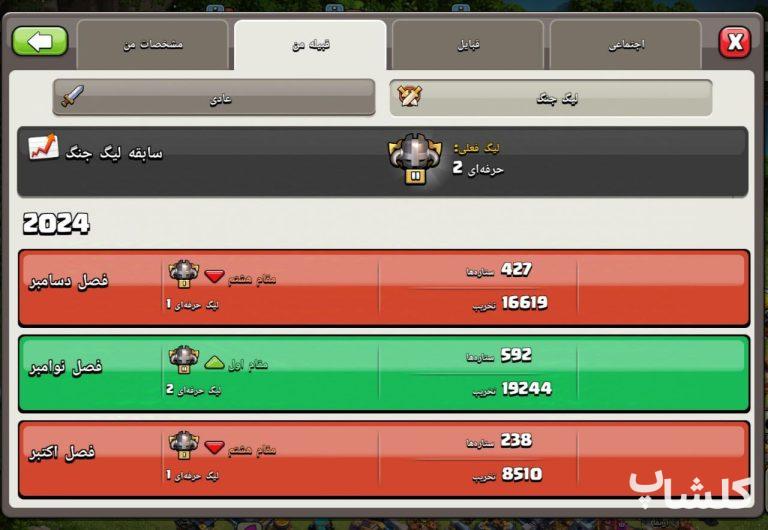 قبیله کلش اف کلنز لول 26 (کد 45818)