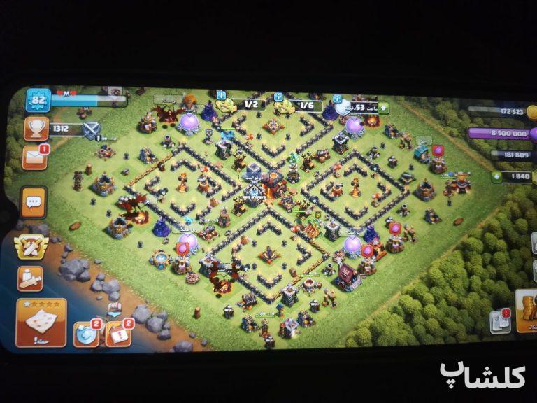 اکانت کلش اف کلنز تان هال 10 لول 82 (کد 67876)