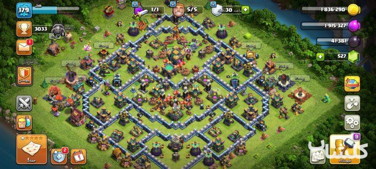اکانت کلش اف کلنز تان هال 14 لول 179 (کد 81288)