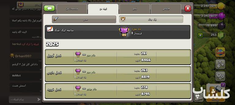 قبیله کلش اف کلنز لول 20 (کد 87227)