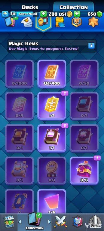 اکانت کلش رویال لول 30 (کد 166118)