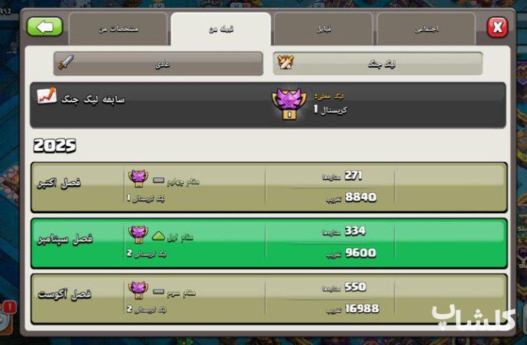 قبیله کلش اف کلنز لول 26 (کد 169282)