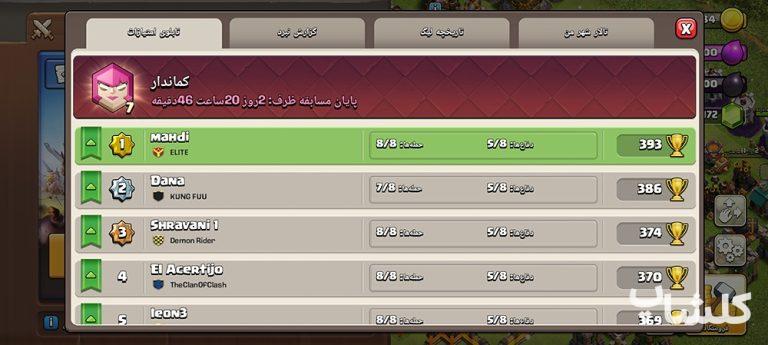 اکانت کلش رویال لول 55 (کد 183089)