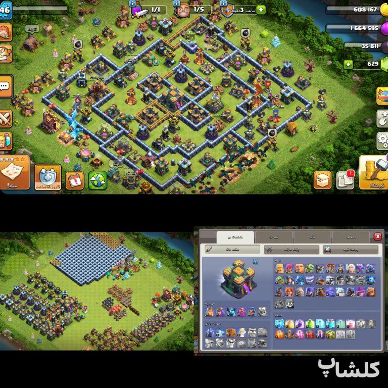 اکانت کلش اف کلنز تان هال 14 لول 146 (کد 206259)