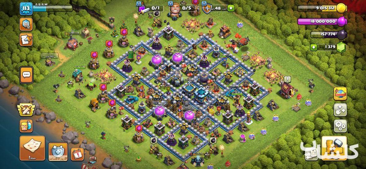 اکانت کلش اف کلنز تان هال 13 لول 113 (کد 246116)