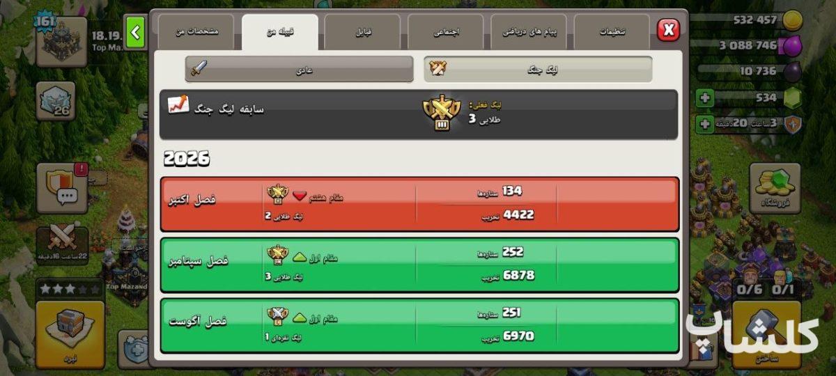 قبیله کلش اف کلنز لول 8 (کد 250948)